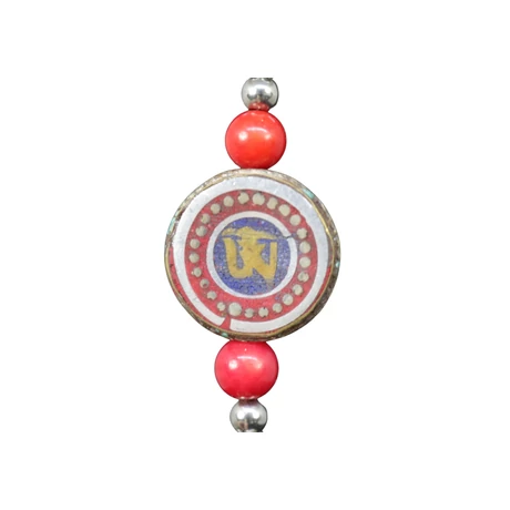 Tibeti karkötő türkizzel, tibeti Om szótaggal