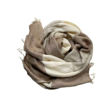 Yak sál, stóla mandulaszín csíkos