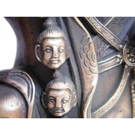 Mahakála Buddha szobor tibeti oltárra - lánggal együtt 30 cm magas!