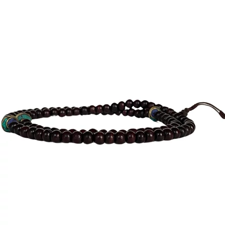 Rózsafa mala tibeti osztóval 108 szemből 74 cm kerületű