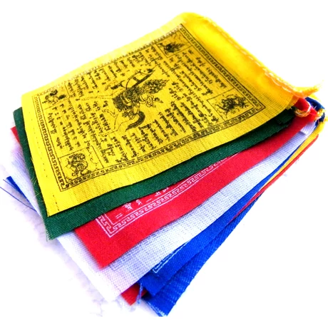 Tibeti imazászló 10 lapos mini méretben