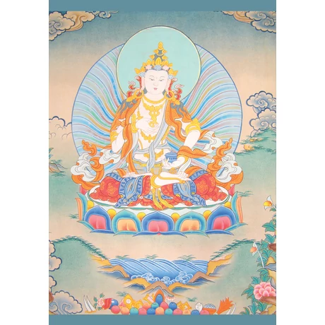 Eredeti tibeti Dordzse Szempa (Vadzsraszattva) laminált kép