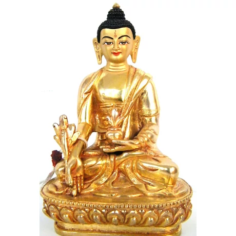 Gyógyító Buddha szobor, tradícionális tibeti buddhista ábrázolás